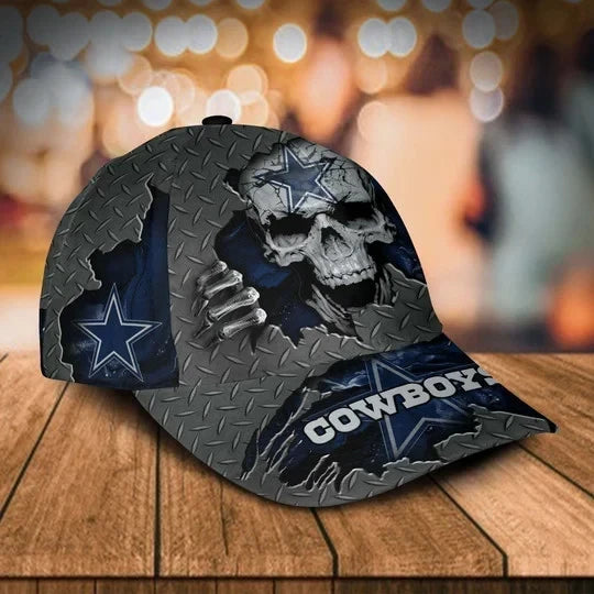 Custom Name Cowboys Cap Skull DL1029