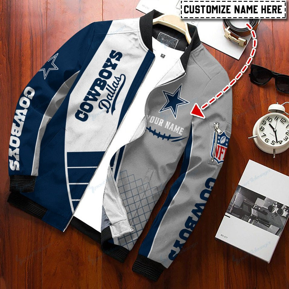 Dallas Cowboys Personalized Bomber Jacket BG248