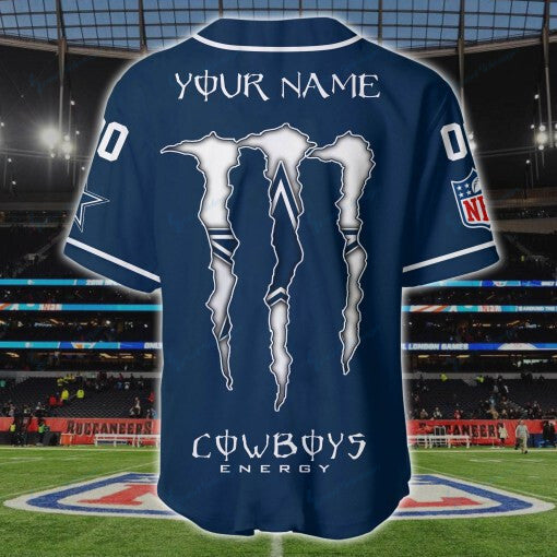 Dallas Cowboys Personalized Baseball Jersey BG190