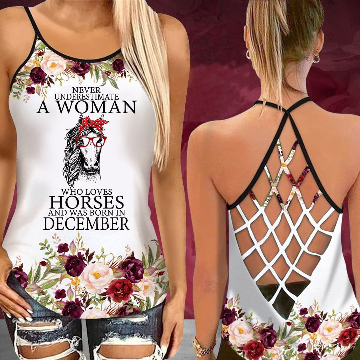 A WOMAN HORSE December Criss Cross - HR1229