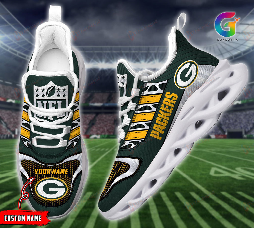 Green Bay Packers Personalized Yezy Running Sneakers 235