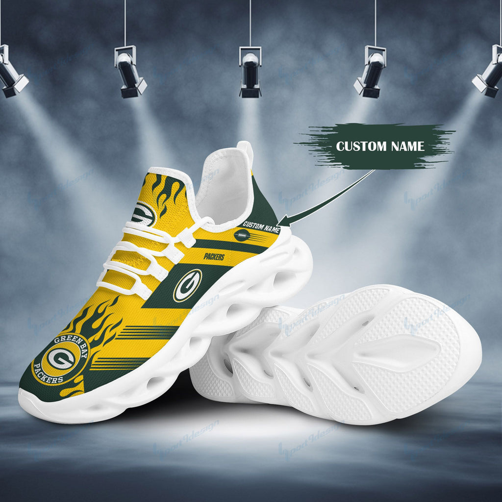Green Bay Packers Personalized Yezy Running Sneakers BB572