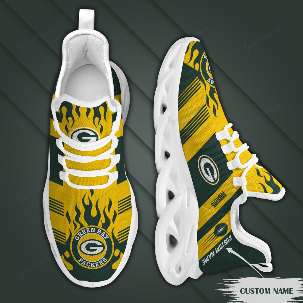 Green Bay Packers Personalized Yezy Running Sneakers BB572