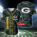 Green Bay Packers Personalized Baseball Jersey BG228