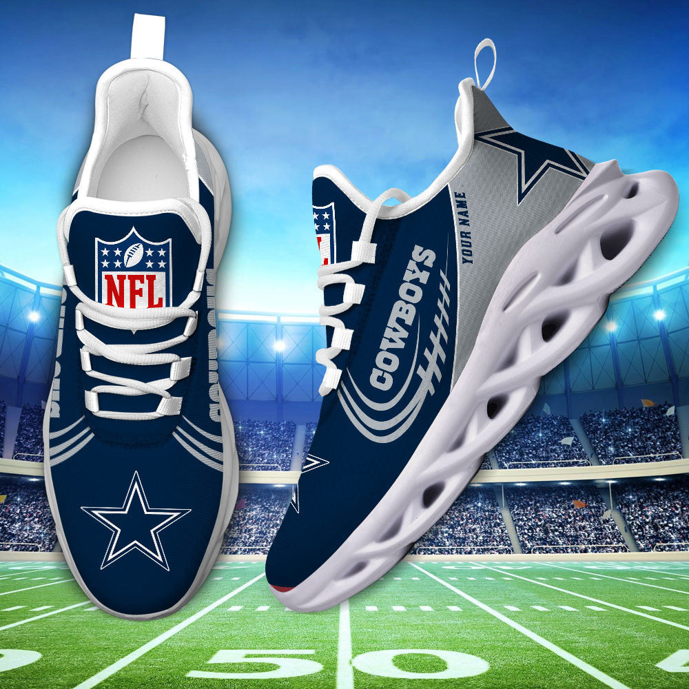 Dallas Cowboys -PERSONALIZED MAX SOUL SHOES DS006