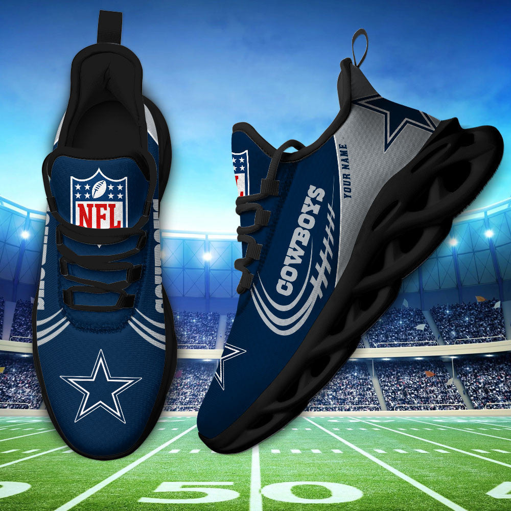 Dallas Cowboys -PERSONALIZED MAX SOUL SHOES DS006