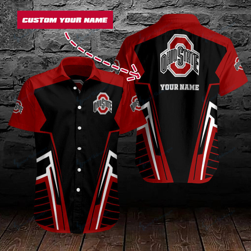 Ohio State Buckeyes Personalized Button Shirts BG206