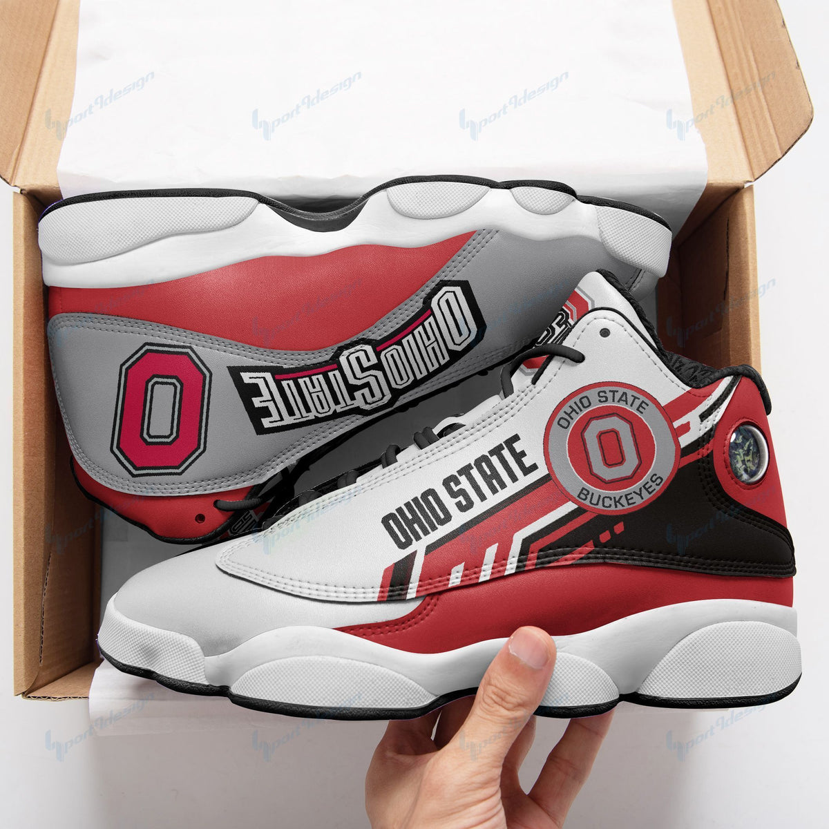 Ohio State Buckeyes Air JD13 Sneakers 558
