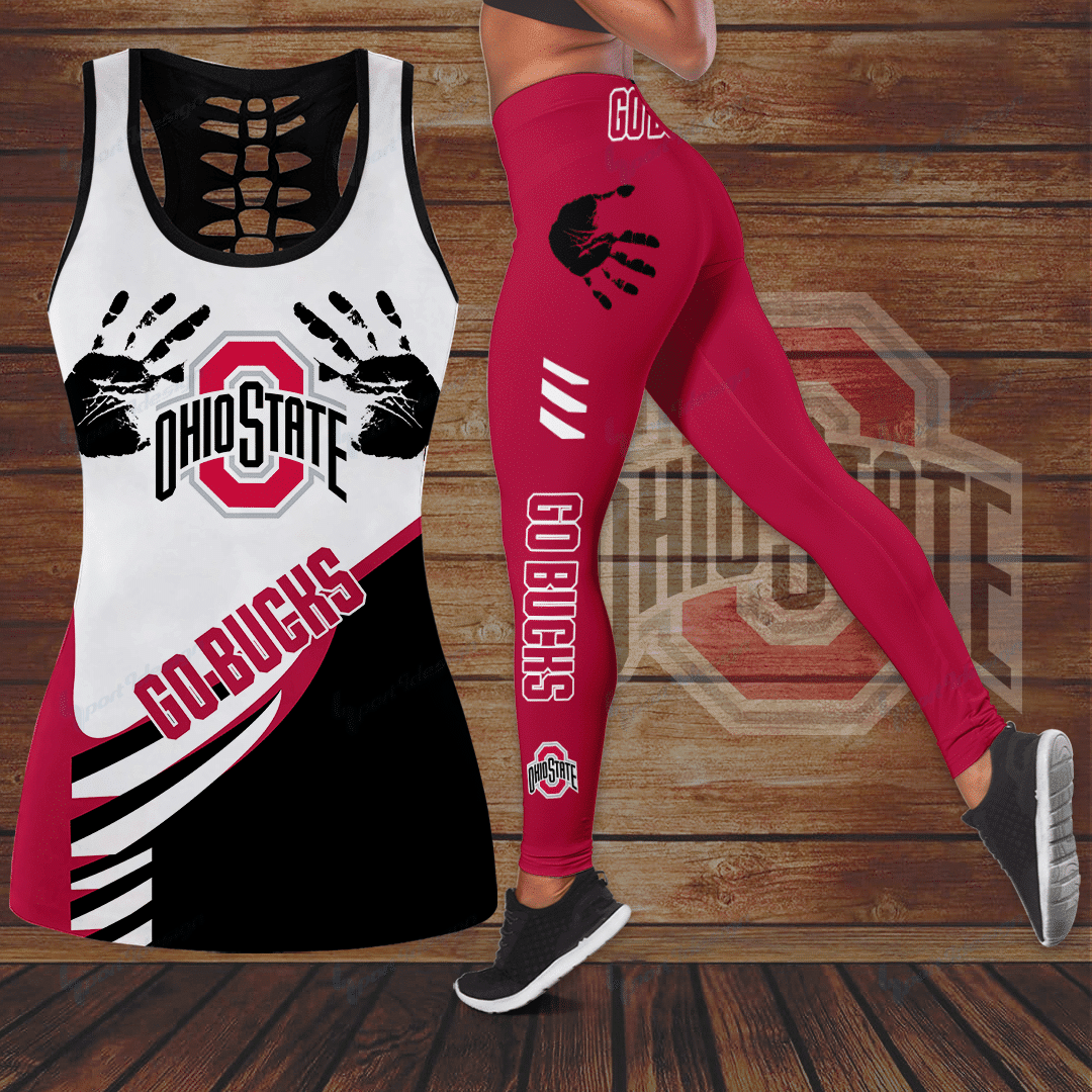 Ohio State Buckeyes Leggings And Tank Top 156