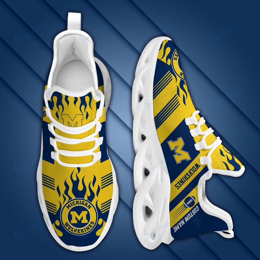Michigan Wolverines Personalized Yezy Running Sneakers BB599