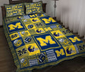 MICHIGAN WOLVERINES Quilt Bedding Set BDMCG1810
