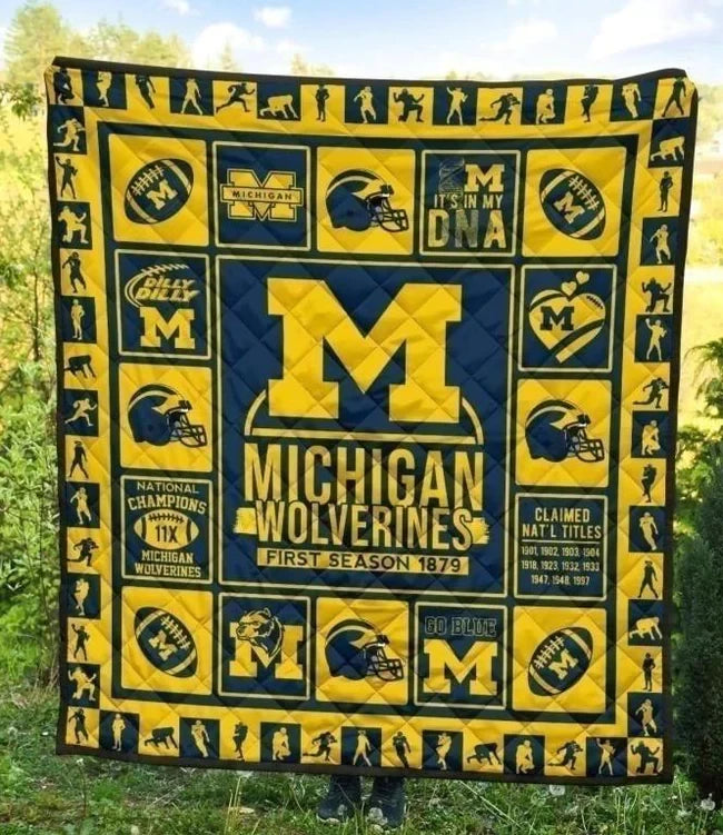 MICHIGAN WOLVERINES Premium Quilt MCG1188
