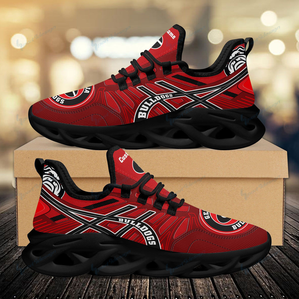 Georgia Bulldogs Personalized MAX SOUL SHOES BB648