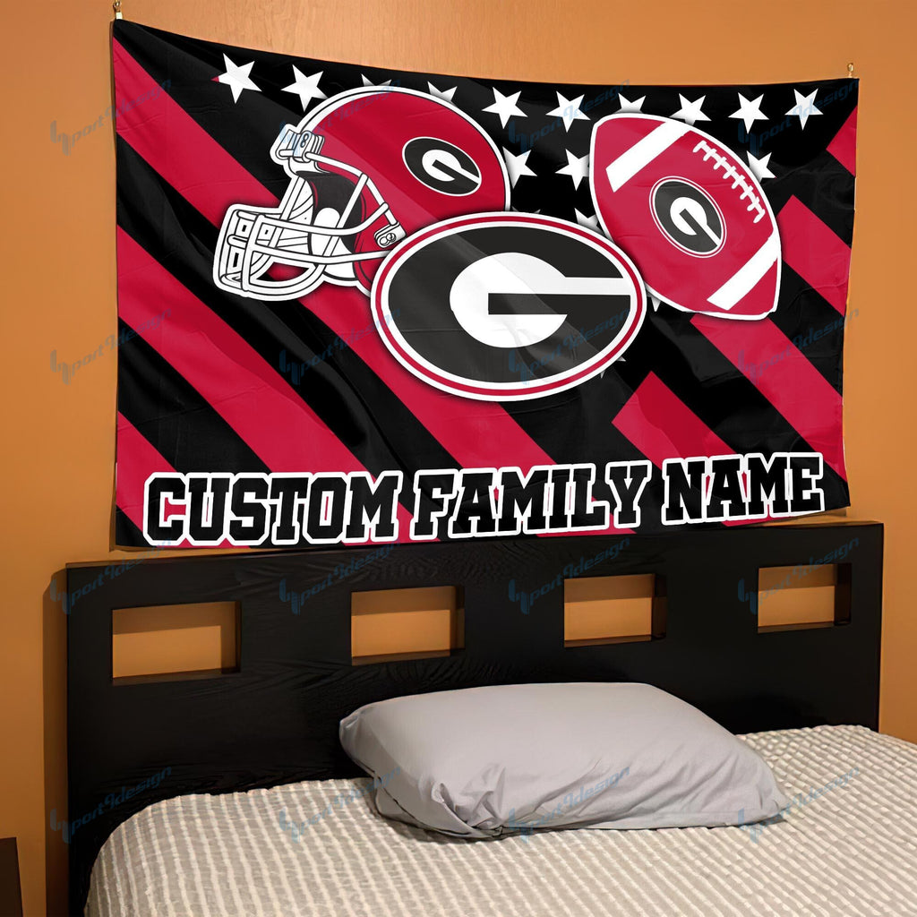 Georgia Bulldogs Personalized Flag 58