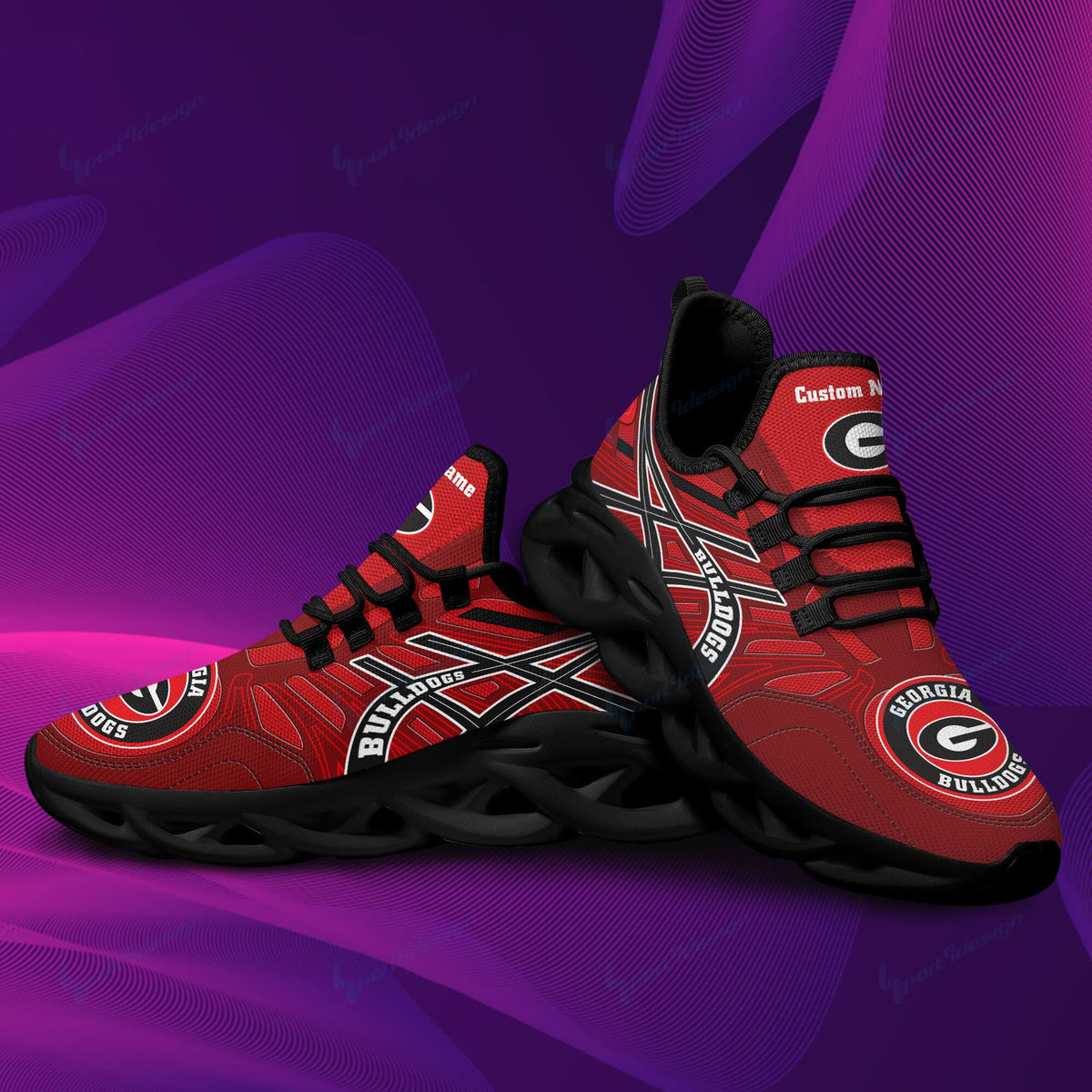 Georgia Bulldogs Personalized MAX SOUL SHOES BB648