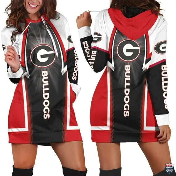 Georgia Bulldogs NCAA 3D Hoodie Dress GB6201