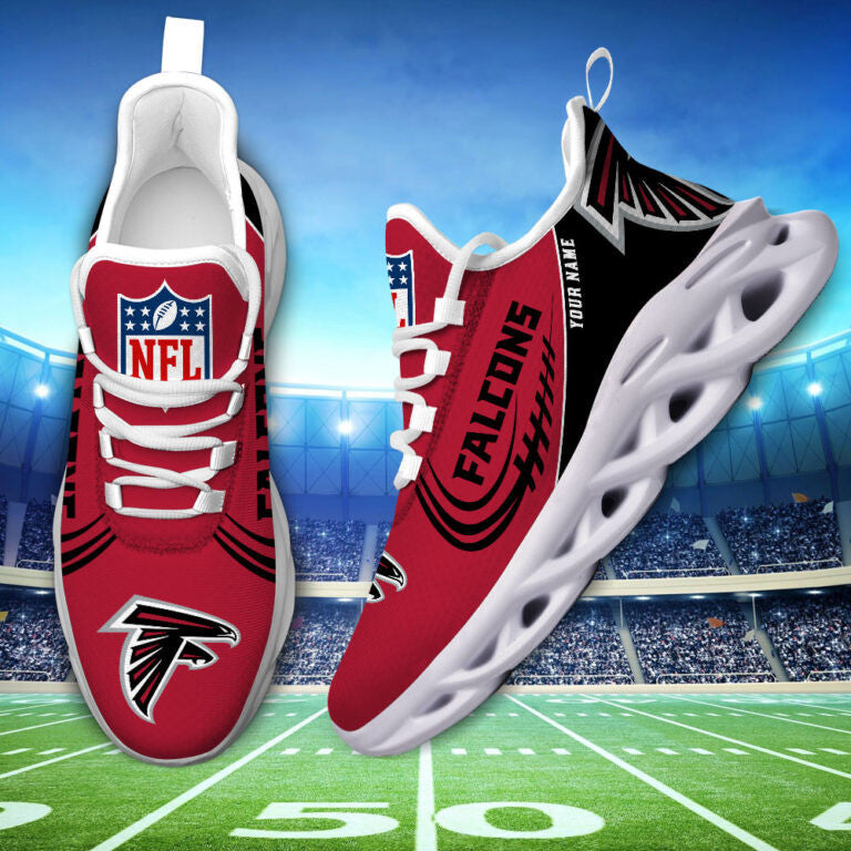 Custom Name – Atlanta Falcons -PERSONALIZED MAX SOUL SHOES