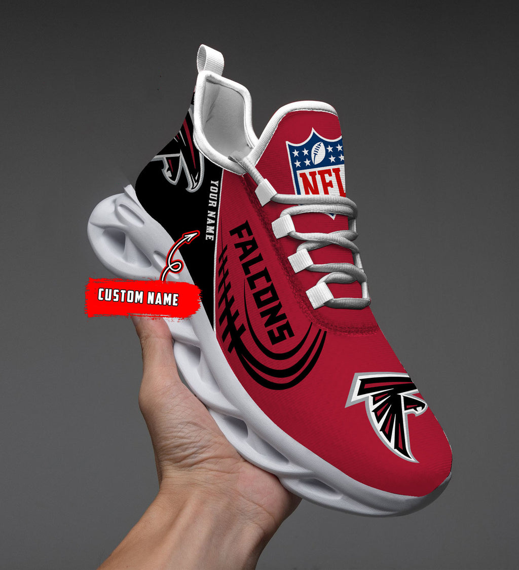 Custom Name – Atlanta Falcons -PERSONALIZED MAX SOUL SHOES