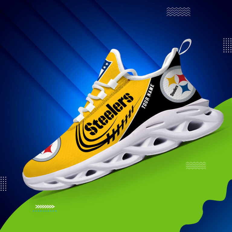 Custom Name – Pittsburgh Steelers -PERSONALIZED MAX SOUL SHOES