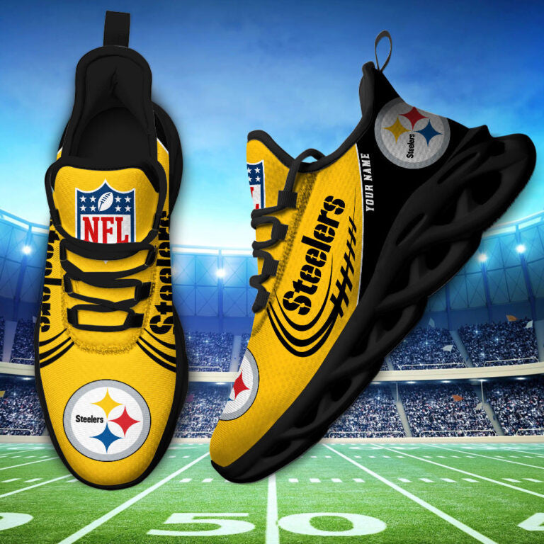 Custom Name – Pittsburgh Steelers -PERSONALIZED MAX SOUL SHOES