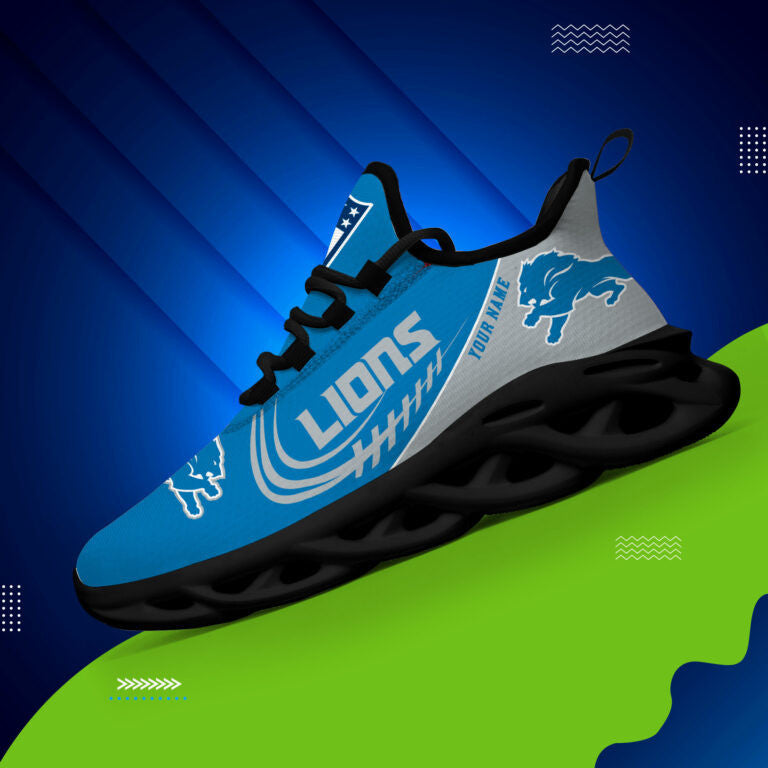 Custom Name – Detroit Lions -PERSONALIZED MAX SOUL SHOES