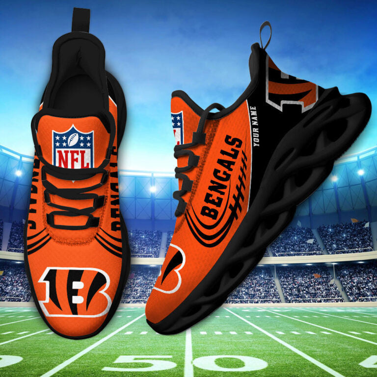 Custom Name – Cincinnati Bengals -PERSONALIZED MAX SOUL SHOES DSCC006