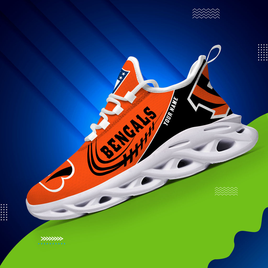 Custom Name – Cincinnati Bengals -PERSONALIZED MAX SOUL SHOES DSCC006