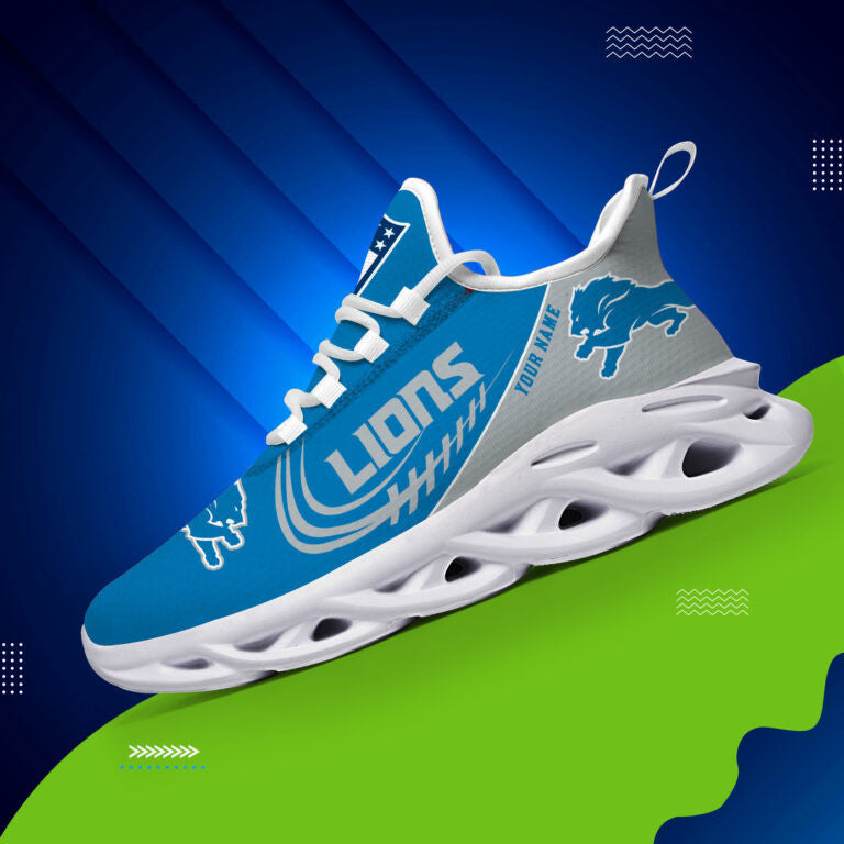 Custom Name – Detroit Lions -PERSONALIZED MAX SOUL SHOES