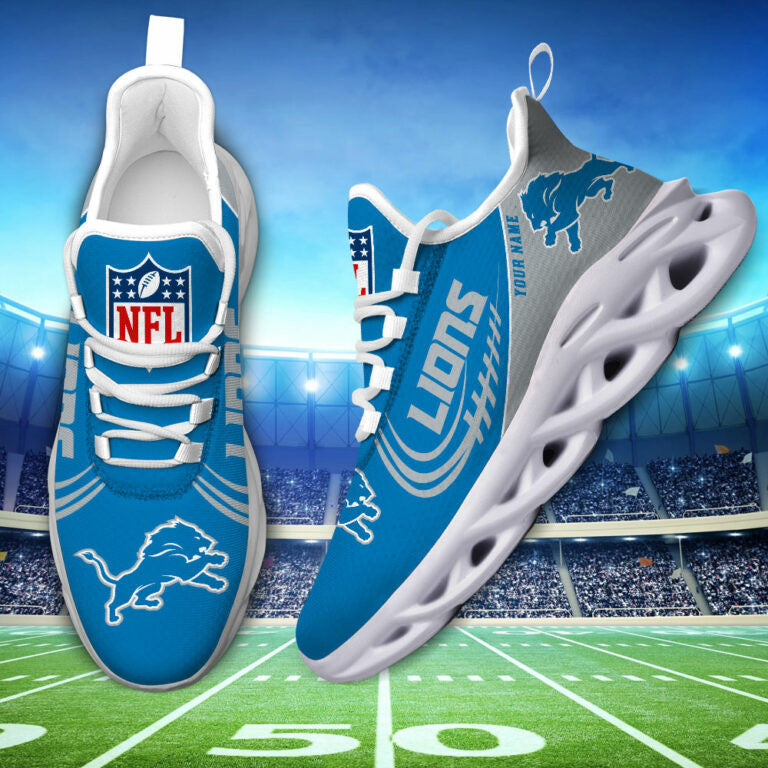 Custom Name – Detroit Lions -PERSONALIZED MAX SOUL SHOES