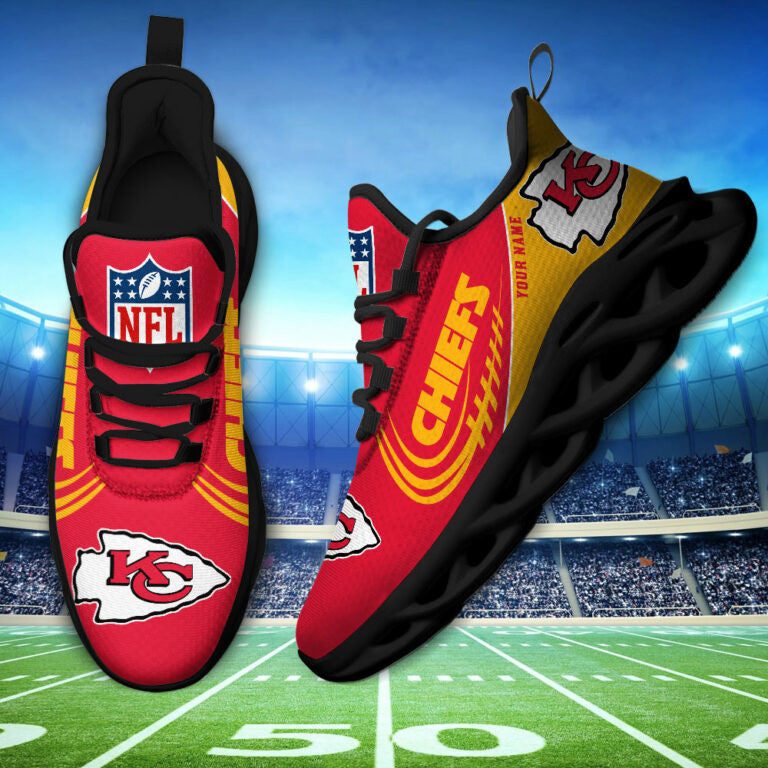 Custom Name – Kansas City Chiefs -PERSONALIZED MAX SOUL SHOES