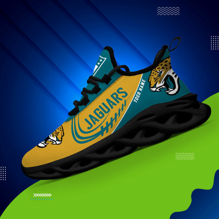 Custom Name – Jacksonville Jaguars -PERSONALIZED MAX SOUL SHOES