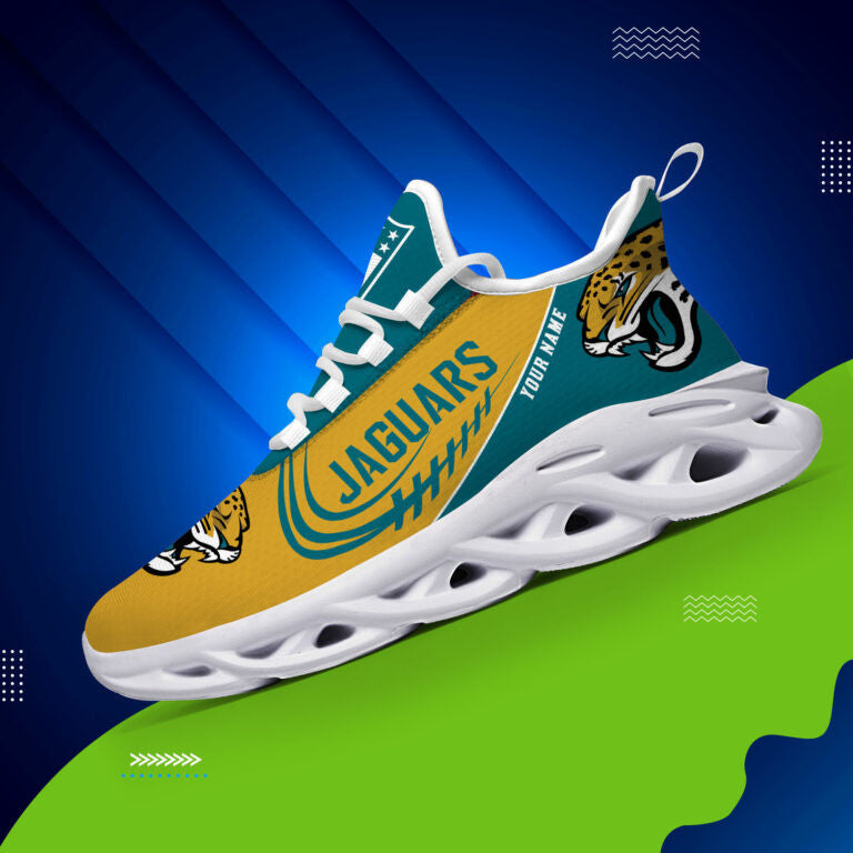 Custom Name – Jacksonville Jaguars -PERSONALIZED MAX SOUL SHOES