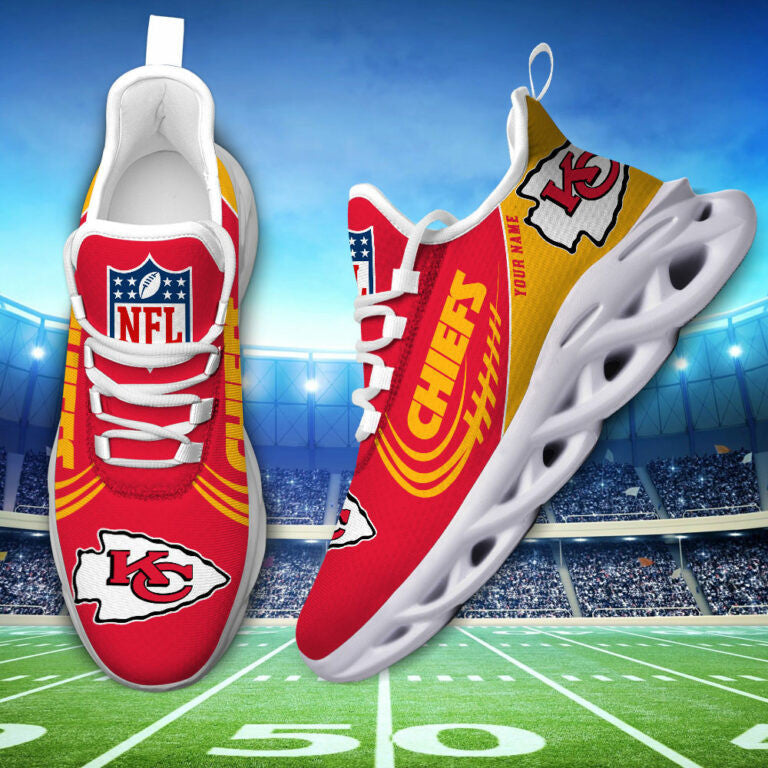 Custom Name – Kansas City Chiefs -PERSONALIZED MAX SOUL SHOES