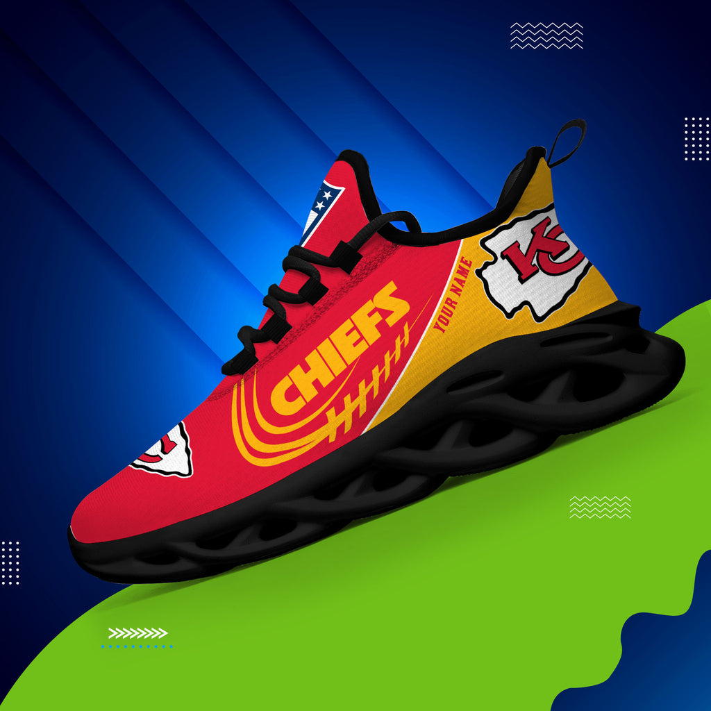 Custom Name – Kansas City Chiefs -PERSONALIZED MAX SOUL SHOES
