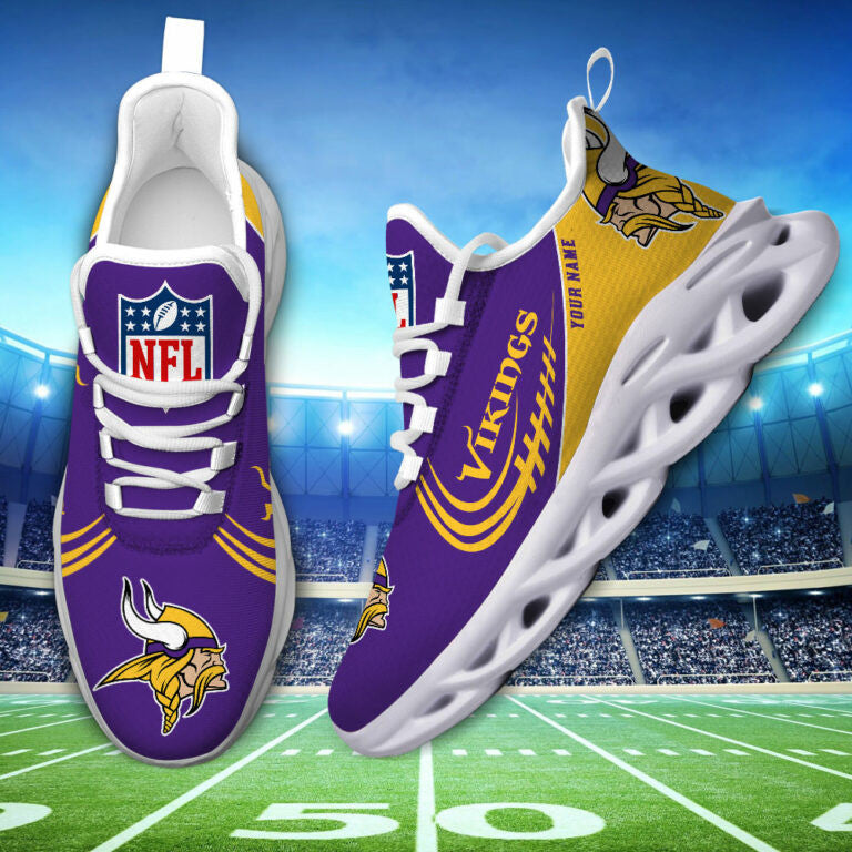 Custom Name – Minnesota Vikings -PERSONALIZED MAX SOUL SHOES TS112