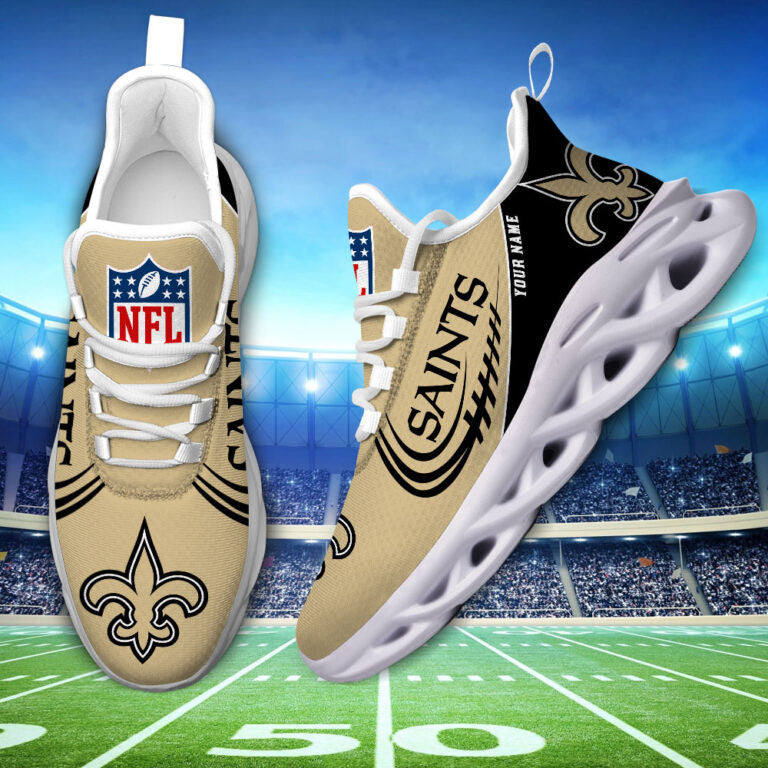 Custom Name – New Orleans Saints -PERSONALIZED MAX SOUL SHOES