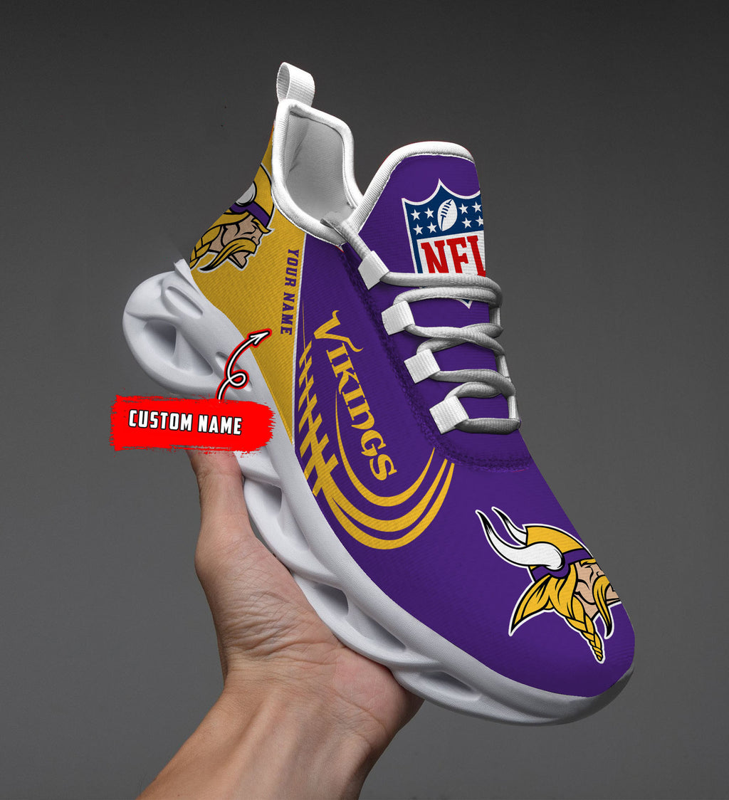 Custom Name – Minnesota Vikings -PERSONALIZED MAX SOUL SHOES TS112