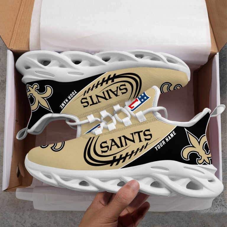 Custom Name – New Orleans Saints -PERSONALIZED MAX SOUL SHOES