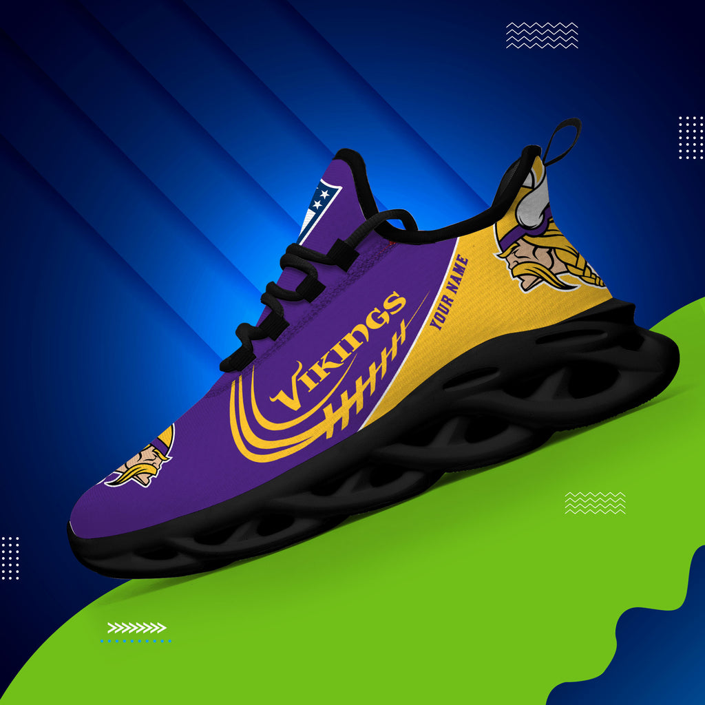 Custom Name – Minnesota Vikings -PERSONALIZED MAX SOUL SHOES TS112