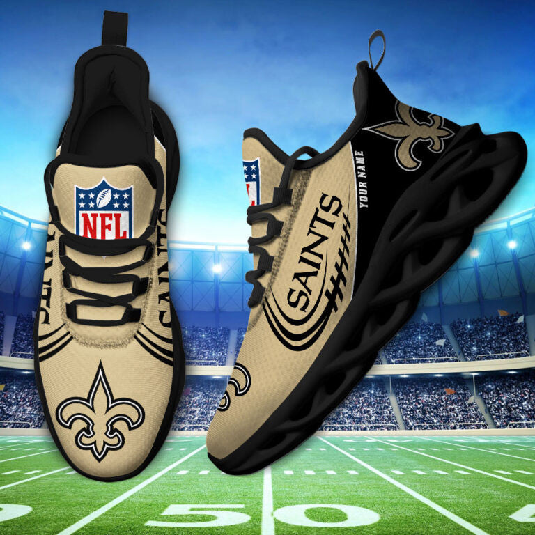 Custom Name – New Orleans Saints -PERSONALIZED MAX SOUL SHOES