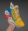 Custom Name – Los Angeles Chargers -PERSONALIZED MAX SOUL SHOES