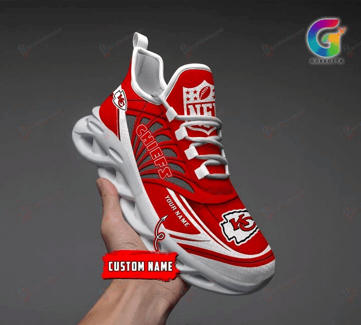 Kansas City Chiefs Yezy Running Sneakers 644