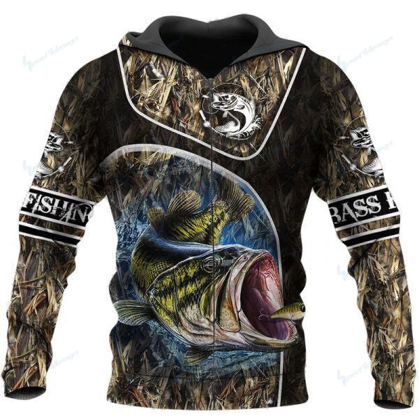 Bass Fishing 3D All 1102 Hoodie Over Print 226