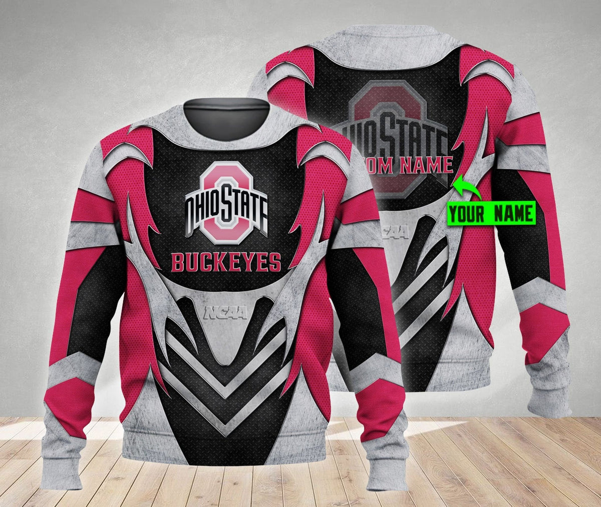 NCAAF Ohio State Buckeyes (Your Name) Crewneck Sweatshirt Nicegift 3CSY3N0