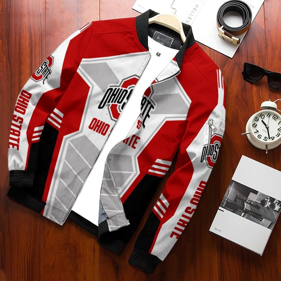NCAAF Ohio State Buckeyes Bomber Jacket Nicegift 3BBR1L6