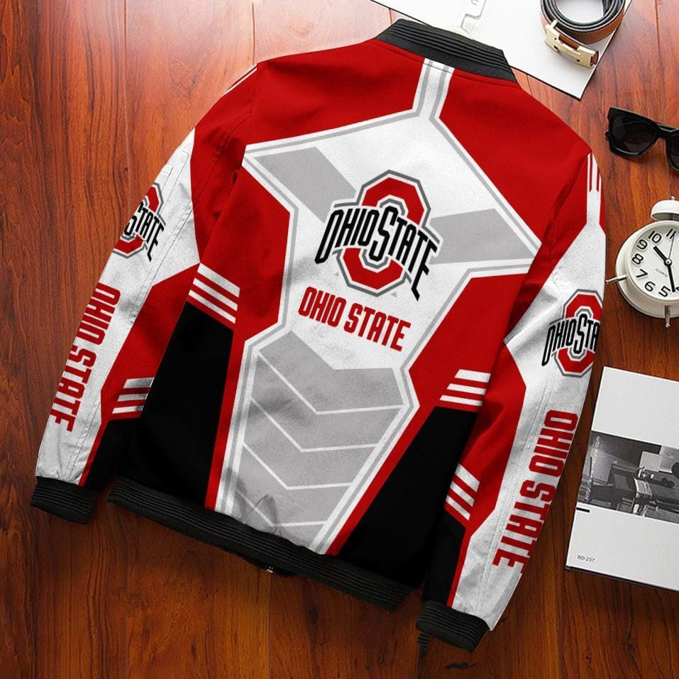 NCAAF Ohio State Buckeyes Bomber Jacket Nicegift 3BBR1L6