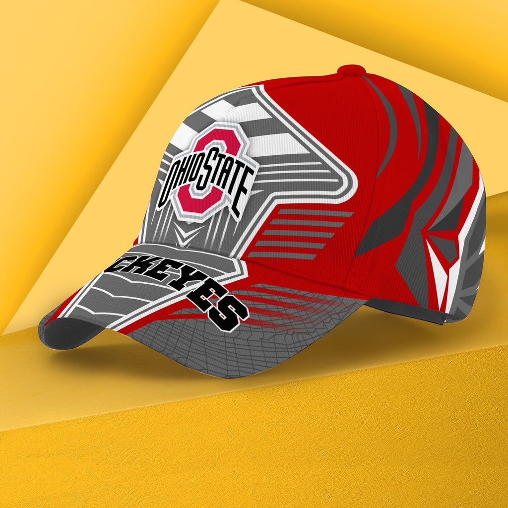 NCAAF Ohio State Buckeyes 3D Cap Nicegift 3DCT8Q8