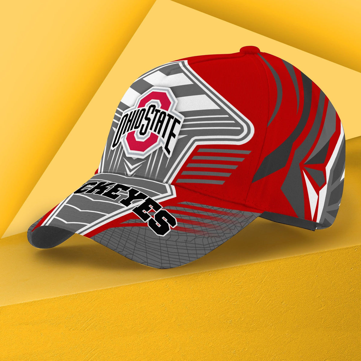 NCAAF Ohio State Buckeyes 3D Cap Nicegift 3DCT8Q8