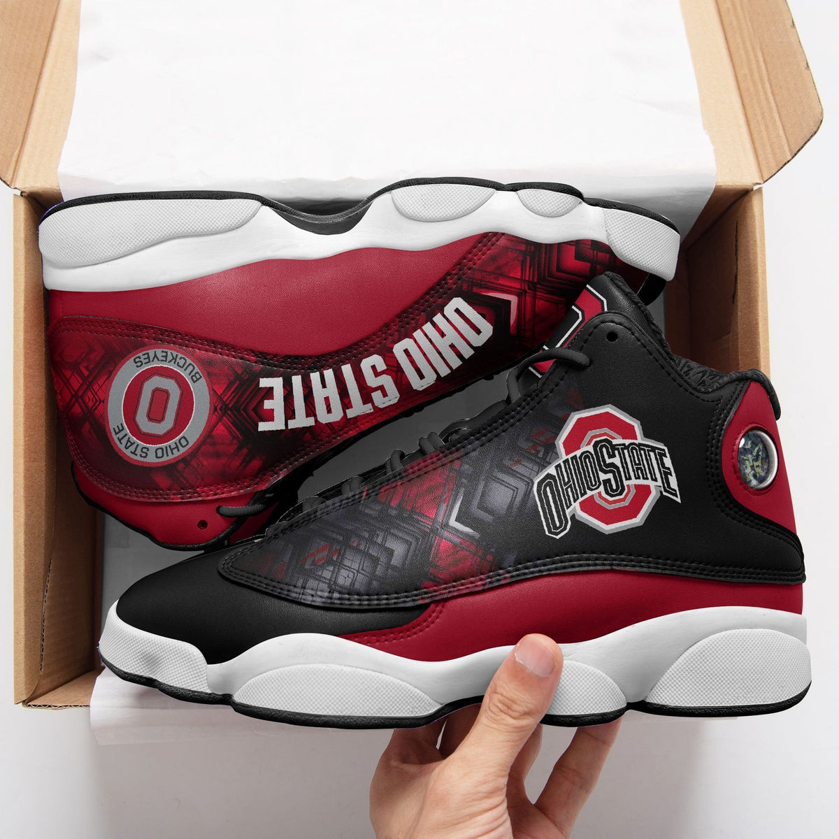 NCAAF Ohio State Buckeyes Air Jordan 13 Shoes Nicegift AJDX8F2