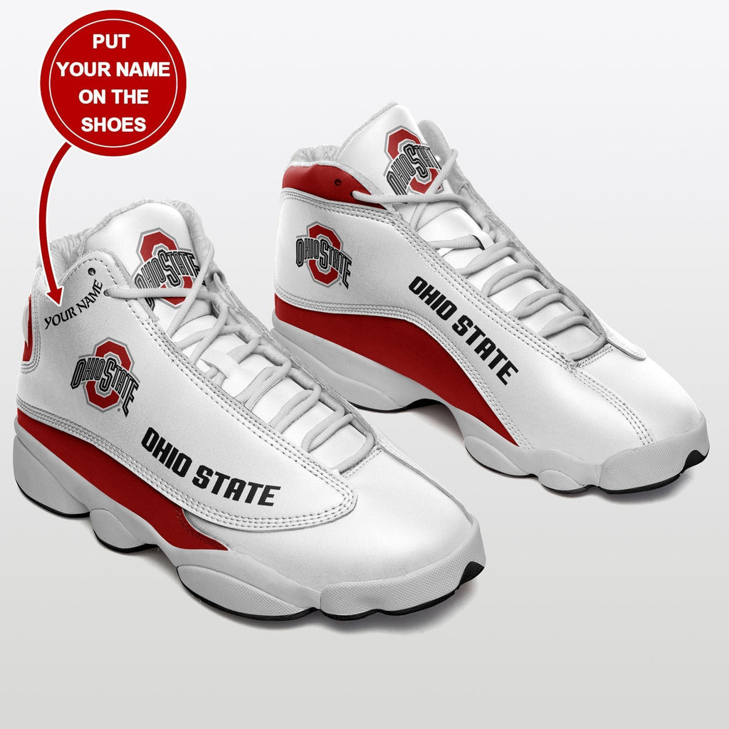 NCAAF Ohio State Buckeyes (Your Name) Air Jordan 13 Shoes Nicegift AJDZ3M4